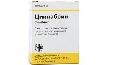 Гомеопатическое лекарственное средство Циннабсин 100 таблеток
