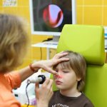 Laser therapy for a child&#39;s nose
