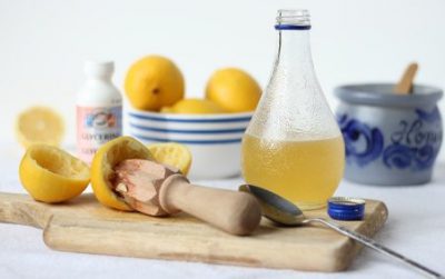 Мед и лимон от кашля с глицерином