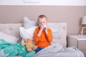 Первые симптомы заболевания у детей