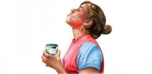 Полоскать горло нужно после еды, чтобы был максимальный эффект лечения